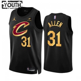 Camiseta Niños Cleveland Cavaliers Jarrett Allen 31 2022-23 Jordan Statement Edition Negro Swingman